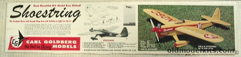 Carl Goldberg Models Goodyear Racer 'Shoestring' - 54 inch Wingspan for R/C plastic model kit